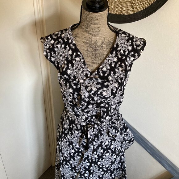 New Max Studio Wrap Dress - Picture 6 of 12